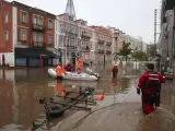 Inundaciones por las lluvias en Lisboa