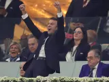 Macron celebrando el pase a la final