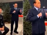 Silvio Berlusconi en la cena de Navidad del AC Monza.