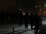 La oscuridad sigue invadiendo las calles de Kiev