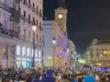 La celebración de la afición argentina en Sol