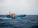 Imagen de archivo de una operación de rescate de migrantes en el mar Mediterráneo.