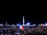 Los seguidores de la selección francesa abarrotan la Plaza de la Concordia de París