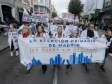 Manifestación de médicos y pediatras de Atención Primaria de la Sanidad Pública en Madrid.