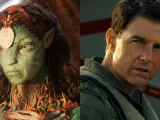 Fotogramas de 'Avatar 2' y 'Top Gun: Maverick'