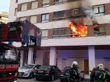 Incendio de un piso en Pamplona.