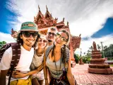 Turistas en Tailandia.