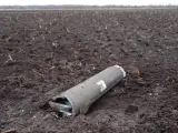 Imagen del supuesto misil ucraniano caído en Bielorrusia.