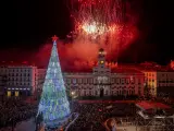 Fin de año en Puerta del Sol, Madrid.