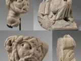 Las cuatro esculturas de la portalada de Sant Pere de Rodes atribuidas al Mestre de Cabestany, que ahora se verán en las salas del museo MNAC dedicadas al Románico
