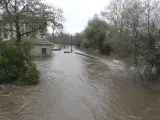 Inundaciones este domingo en la localidad de Gondomar, Pontevedra.