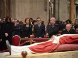 La reina Sofía, en el funeral del papa Benedicto XVI.