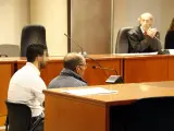 El acusado de abusar de dos niñas de 11 años en Tremp (Lleida) durante el juicio.