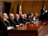 La toma de posesión de los nuevos magistrados del Tribunal Constitucional, el lunes 9 de enero.