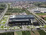 Vista aérea del nuevo recinto de la sede de Mercadona en Valencia.