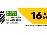Cartel de la maratón de Zaragoza.