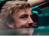Fernando Alonso, en un monoplaza de Aston Martin.