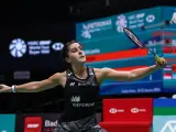 Carolina Marín, después de su derrota en Malasia