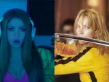 Montaje de Shakira y Uma Thurman en 'Kill Bill'