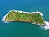 Imagen aérea de la isla Iguana.