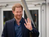 El príncipe Harry en su visita a La Haya en abril de 2022.
