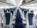 Asientos del interior de un avión