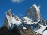 El pico Fitz Roy, en la Patagonia fronteriza entre Argentina y Chile.