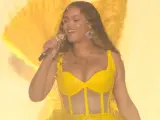 Beyoncé en un concierto en Dubái