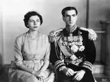 El Shah Mohammed Reza Pahlevi and his esposa Soraya. 7/16/1951-Teheran, Iran