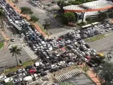 Esta instantánea de São Paulo (Brasil) muestra claramente que son los coches los que dominan el paisaje de la ciudad. Parece un puzle. (Foto: Reddit/IndeedDeflate87)