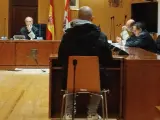 El acusado de violar a su entonces compañera sentimental en la Audiencia de Valladolid.