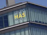 Imagen de la fachada del Grupo Más Móvil, en Madrid.