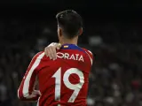 La celebración de Álvaro Morata al marcarle al Real Madrid en los cuartos de Copa del Rey.