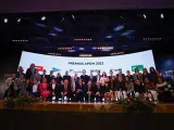 Foto de familia de los premiados de la VII Gala de la APDM