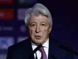 El presidente del Atlético de Madrid, Enrique Cerezo.