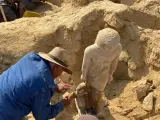 Zahi Hawass, en la excavación.