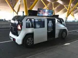 Prototipo del taxi Miner de Etioca en Madrid con motivo de su presentación.