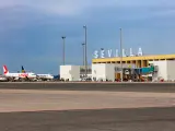 Aeropuerto de San Pablo, en Sevilla.