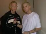 Ryan Shepard, a la izquierda, junto al rapero Eminem.