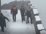 La Muralla China, transformada en 'pista de esquí'