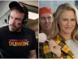 Ben Affleck y Alicia Silverstone en sus anuncios de la Super Bowl 2023.