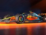 El MCL60, nuevo bólido de McLaren, presentado este lunes.