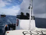 Embarcación de los guardacostas filipinos