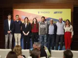 Presentación del Campeonato de España de pista cubierta en Madrid.
