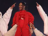 Rihanna en su actuación del descanso de la Super Bowl 2023