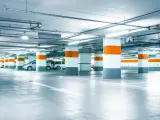 Imagen de un parking subterráneo.