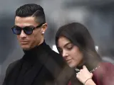 El futbolista Cristiano Ronaldo y su pareja, la modelo Georgina Rodríguez.