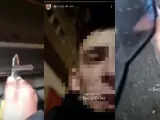 Un joven se ha grabado y ha difundido las imágenes en su Instagram cuando pinchaba varias ruedas de varios vehículos en Portugalete, Vizcaya.