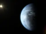 Recreación de un exoplaneta.