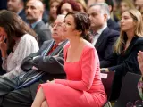 La presidenta de la Comunidad de Madrid, Isabel D&iacute;az Ayuso, durante el acto de celebraci&oacute;n del 40 aniversario del Estatuto de Autonom&iacute;a.